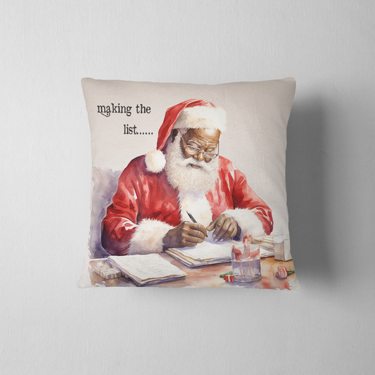 African American Santa "Making the List"